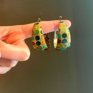 SOLD✨ Multicolored Wide Hoops